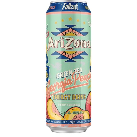 Arizona Enrg. BOX: Gr. T. G. Peach - 650ml x 12 Stk