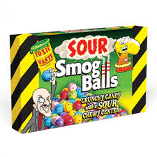 Toxic Waste Theatre: Sour Smog Balls - 85g x 12 Stk