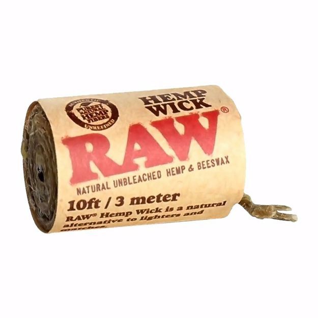 Raw Hemp Wick - 40 Stk