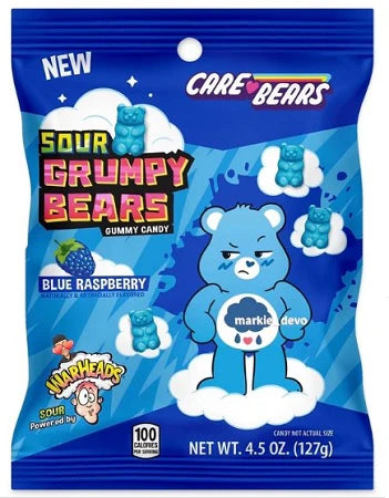 Warheads Bags: G.Candy Sour Grumpy Bears - 127g x 12 Stk