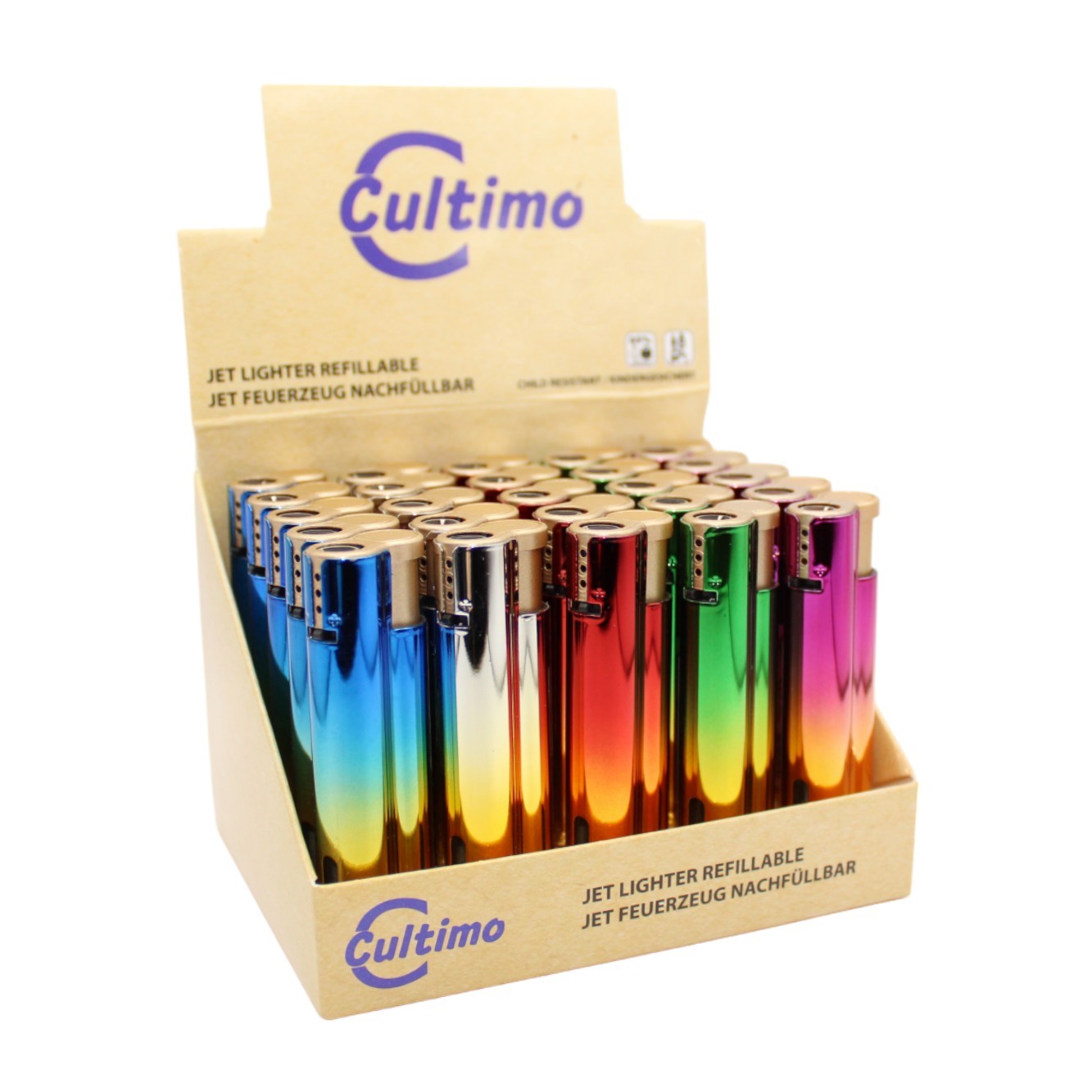 Cultimo Turbo Lighter: Two Color - 25 Stk