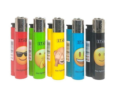 STAX Lighter: Flint Hide Pocket "Smileys" - 40 Stk