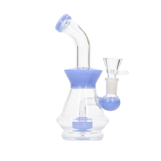 Super Heroes Glass Bong Blue 19cm