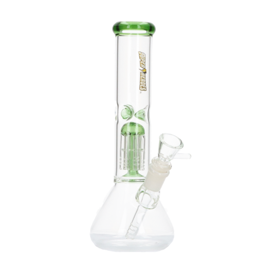 Super Heroes Glass Bong Green 26cm