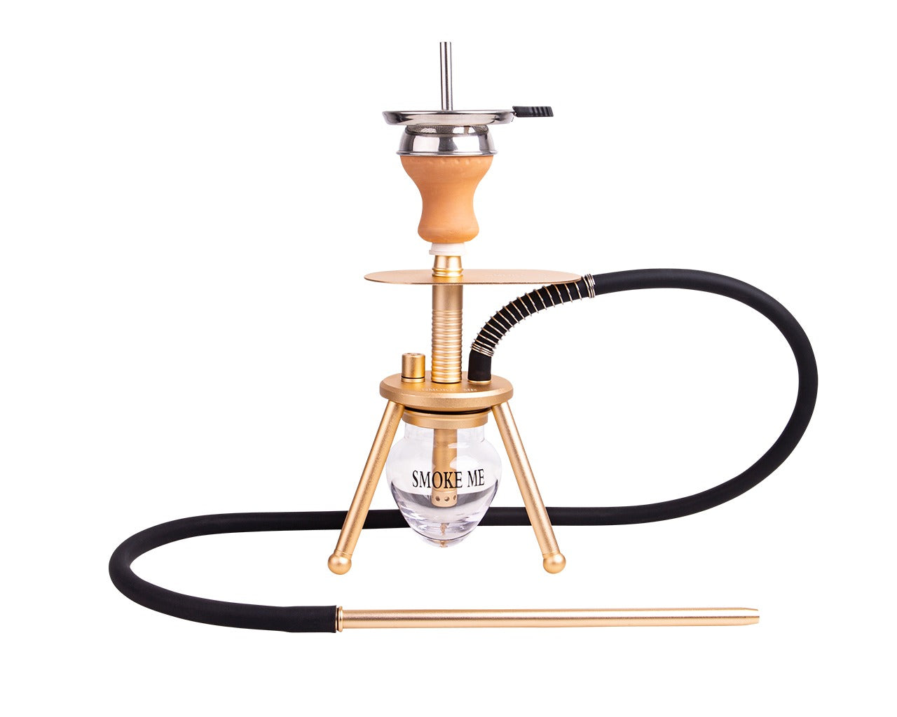 Hookah: Smoke Me S3 Gold + Bag - 300mm