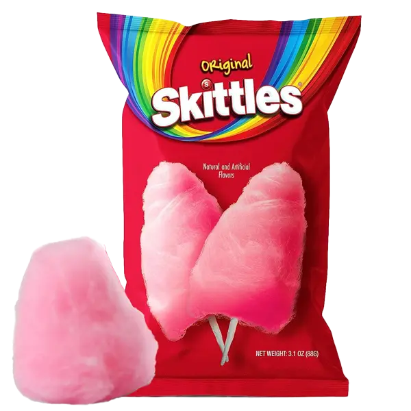 Skittles Bags: Cotton Candy - 88g x 12 Stk