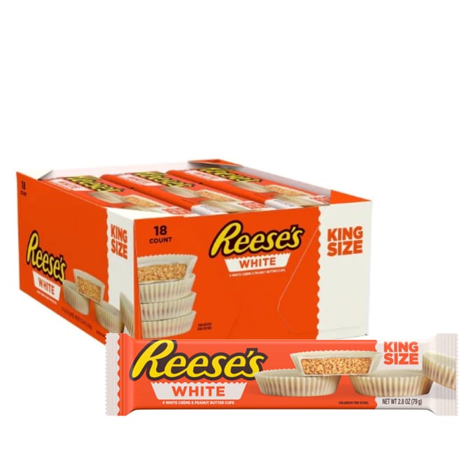 Reese's Bar: White Peanut Butter Cups - 79g x 18 Stk