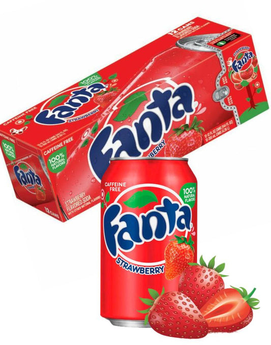 Fanta BOX: Strawberry - 355ml x 12 Stk