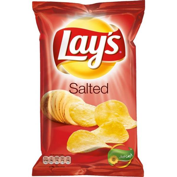 Lay's Bags: Salted - 175g x 18 Stk