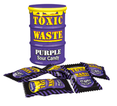 Toxic Waste Drum: Purple Extreme Sour - 42g x 12 Stk