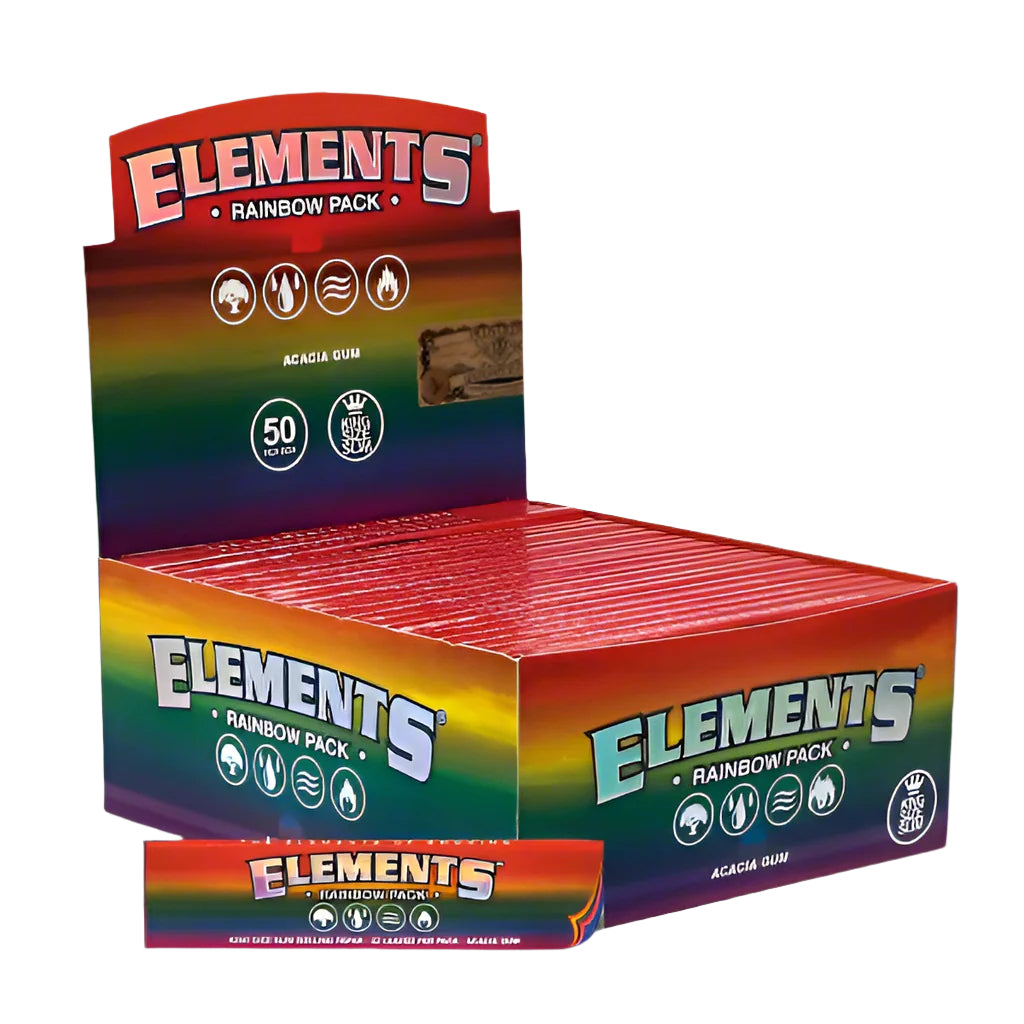 Elements KS Slim Rainbow + Tips - 24 Stk