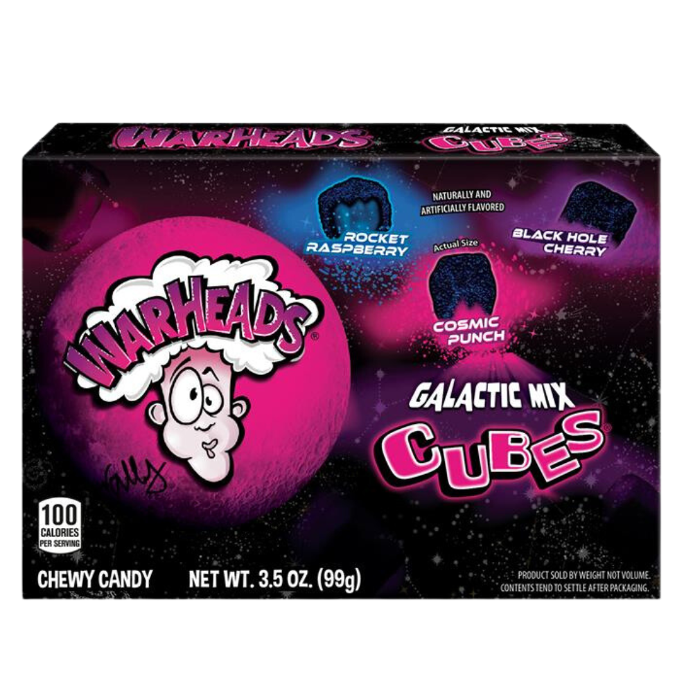 Warheads Theatre: Galactic Cubes - 99g x 12 Stk