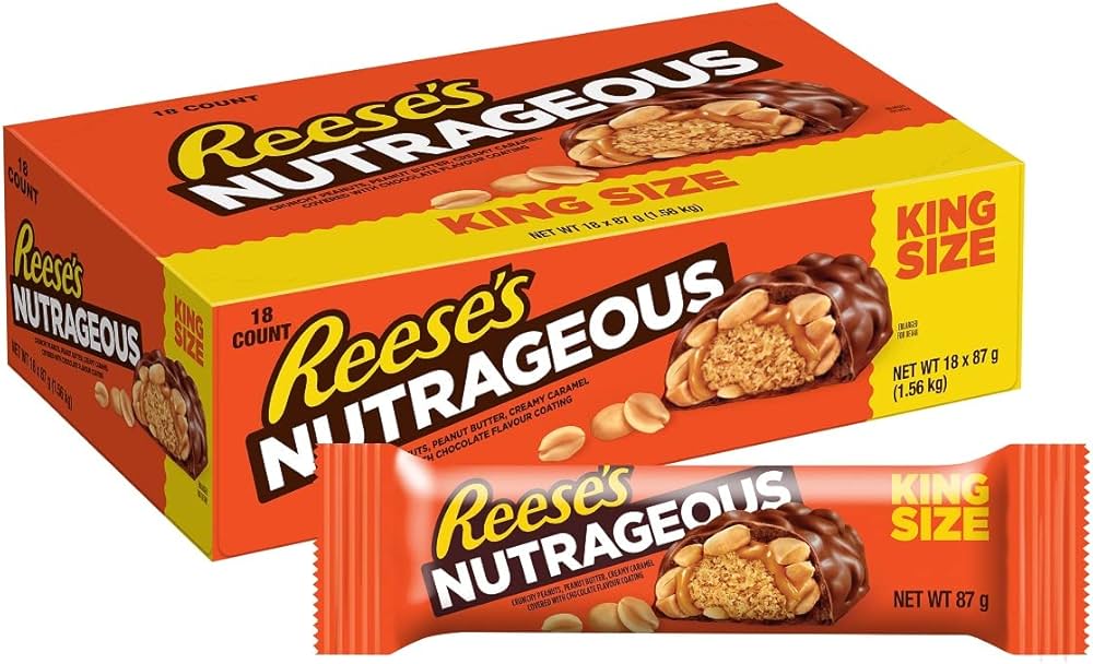 Reese's Bar: Nutrageous King Size - 87g x 18 Stk