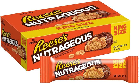 Reese's Bar: Nutrageous King Size - 87g x 18 Stk