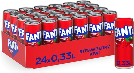 Fanta BOX: Strawberry & Kiwi - 330ml x 24 Stk