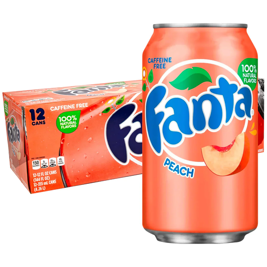 Fanta BOX: Peach - 355ml x 12 Stk