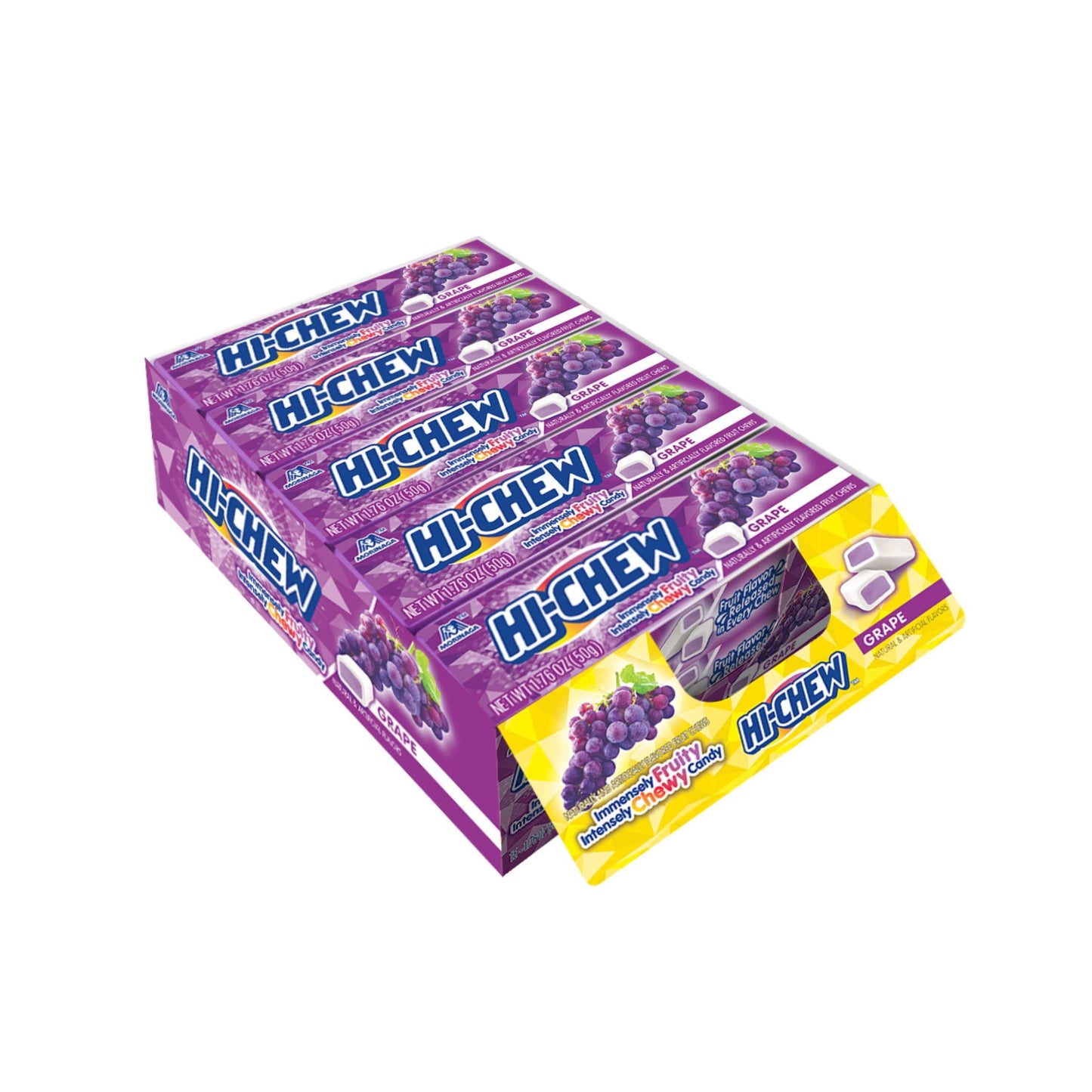 Hi-Chew Gum: Fruit Chews Grape - 50g x 15 Stk