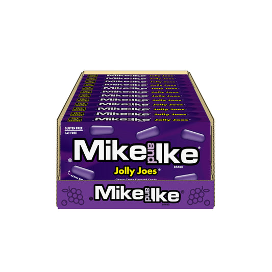 Mike & Ike Theatre: Purple Jolly Joes - 120g  x 12 Stk