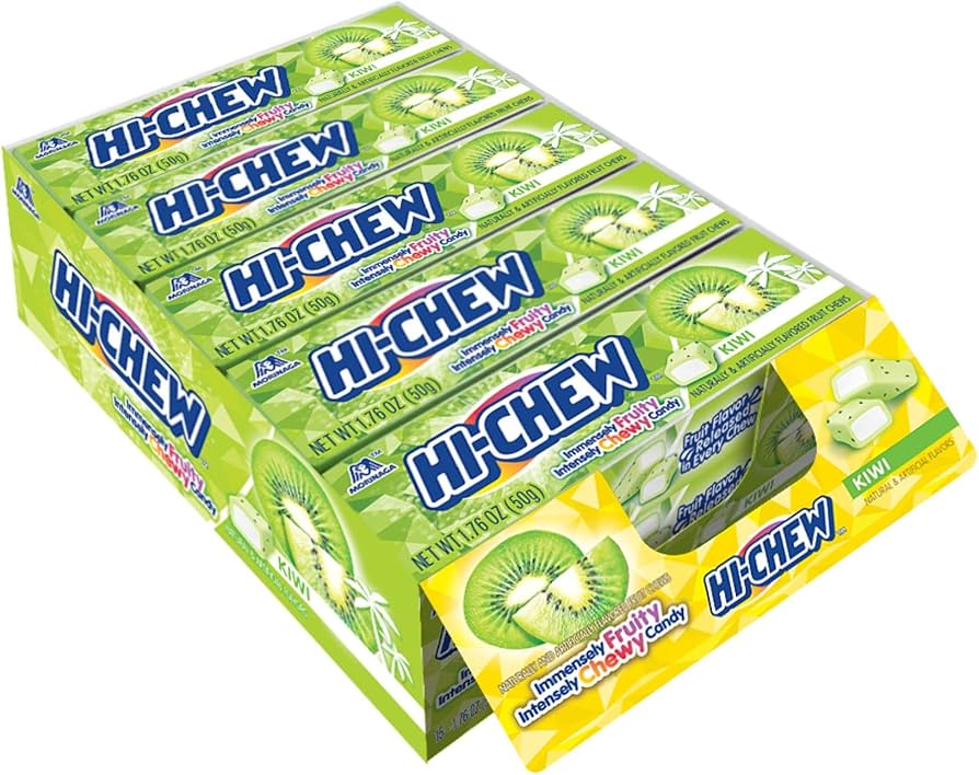 Hi-Chew Gum: Fruit Chews Kiwi - 50g x 15 Stk