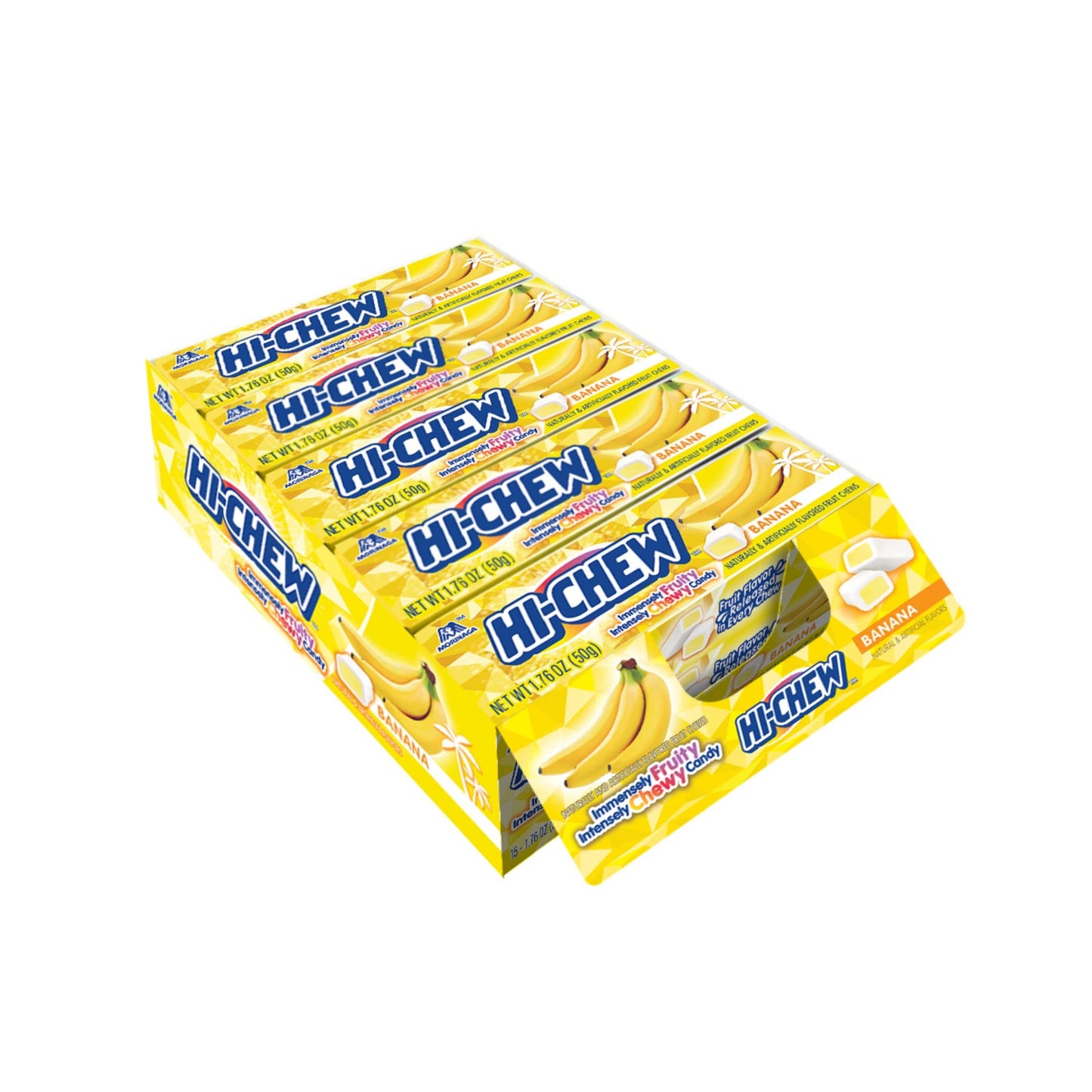 Hi-Chew Gum: Fruit Chews Banana - 50g x 15 Stk