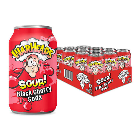 Warheads BOX: S.Black Cherry Soda - 330ml x 12 Stk