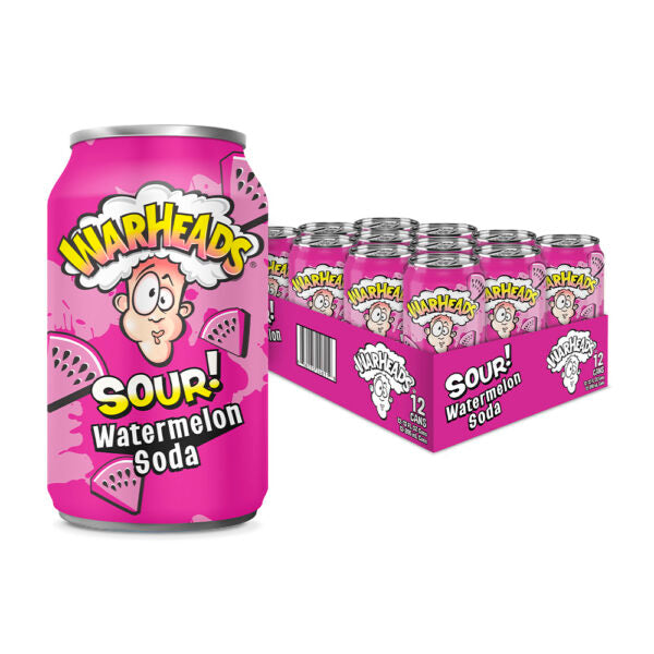 Warheads BOX: S. Watermelon Soda - 330ml x 12 Stk