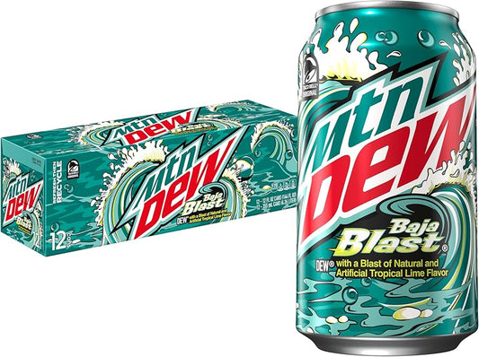 Mountain Dew Baja BLAST - 355ml x 12 Stk