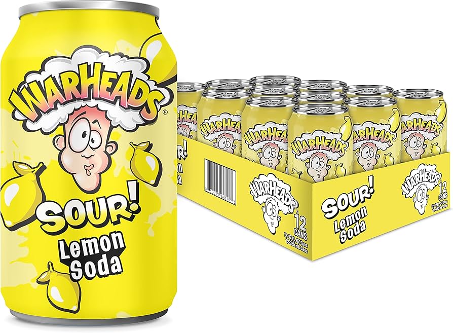 Warheads BOX: S. Lemon Soda - 330ml x 12 Stk