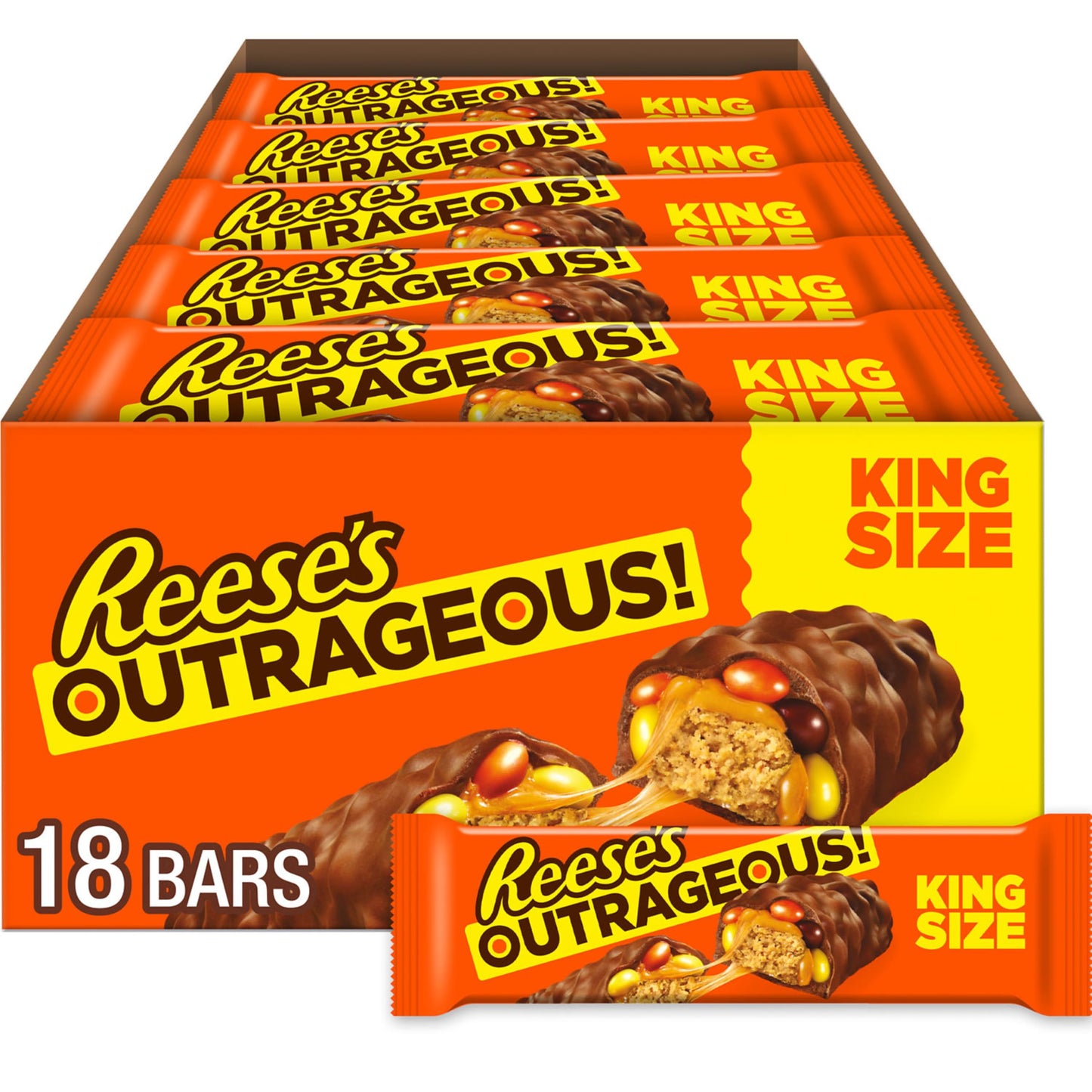 Reese's Bar: Outrageous - 83g x 18 stk