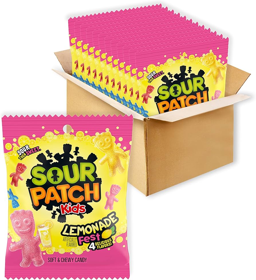 Sour Patch Bags: Lemonade Fest - 102g x 12 Stk