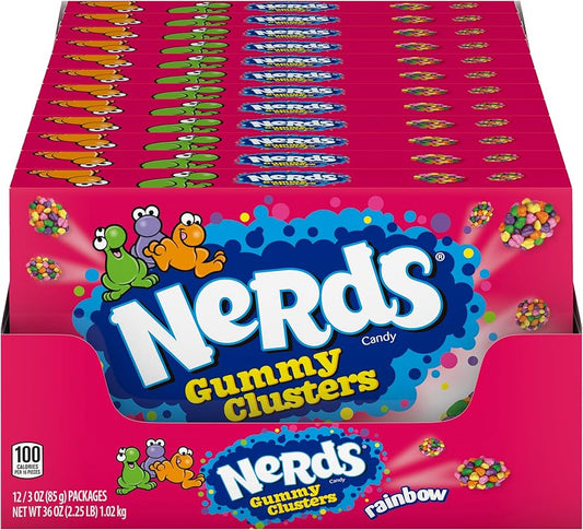 Nerds Theatre: Red Gmy. Clts. Rainbow - 85g x 12 Stk