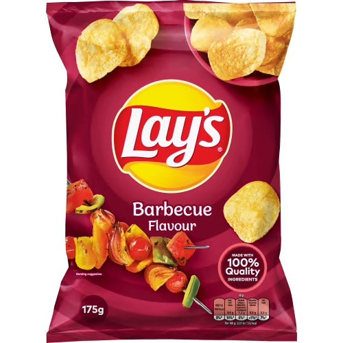 Lay's Bags: Barbecue - 175g x 18 Stk