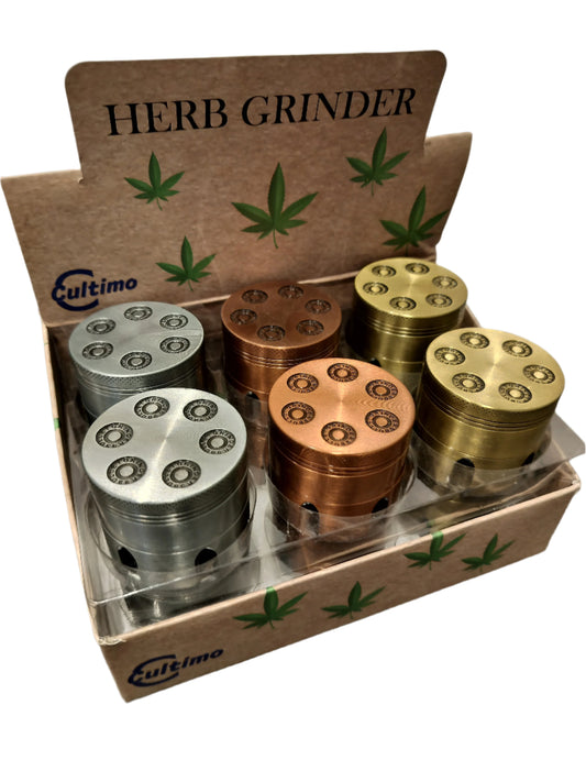 Cultimo Grinder: Metal Revolver 2-Layer - 12 Stk