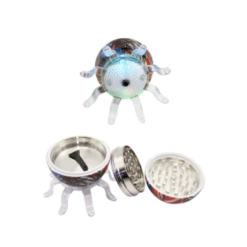 Octopus Grinder: 2-Layers + LED - 6 Stk