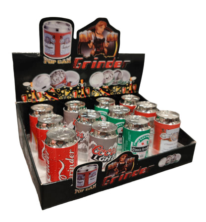 Pop Can Grinder: Mini Beer Can 2-Layers - 12 Stk