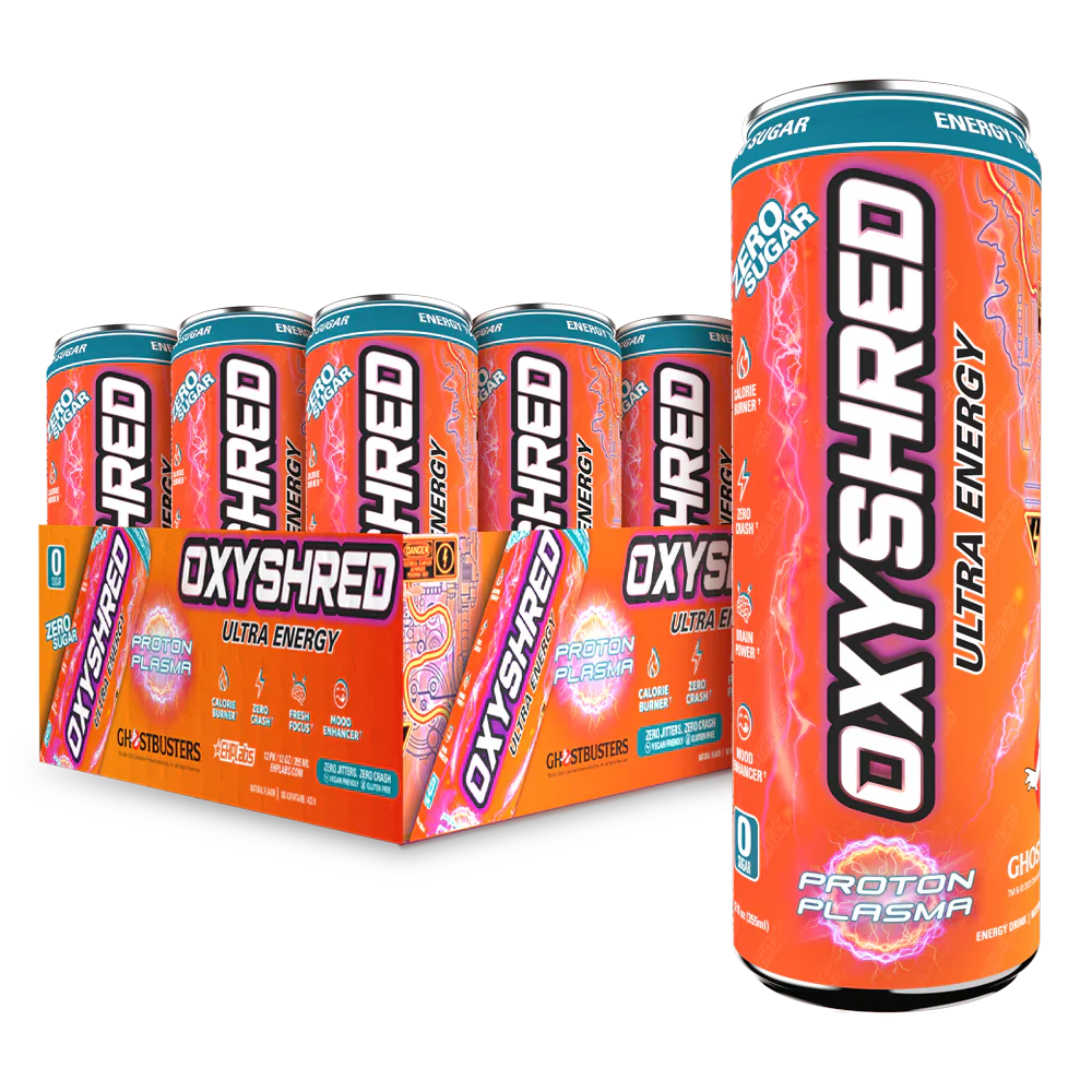 OxyShred Ghostbusters Proton Plasma Ultra Energy Drink 12 x 355ml