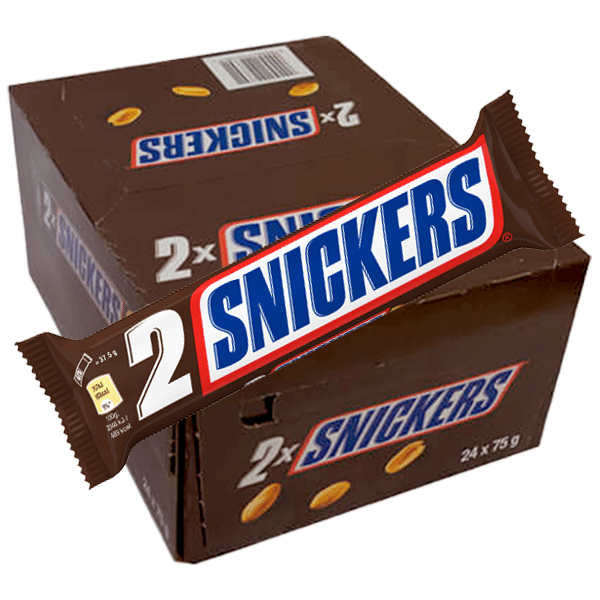 Snickers Bar: 2-Pack Regular - 75g x 24 Stk