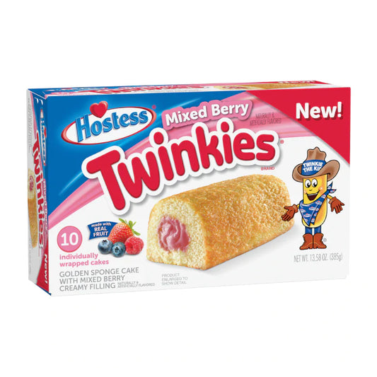 Twinkies BOX: Mixed Berry 10-Pack - 385g x 6stk