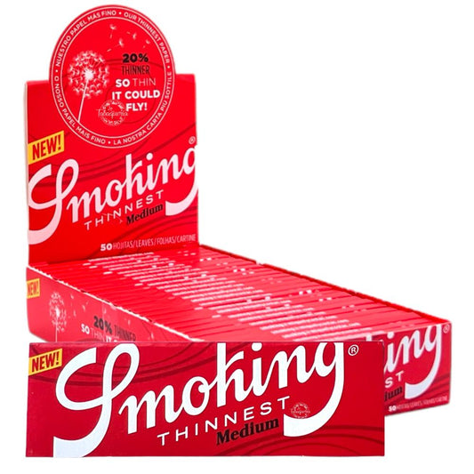 Smoking THINNEST RED MEDIUM - 25 Stk