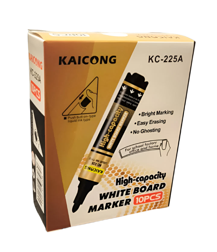 White Board Marker Black 10-Pack Box