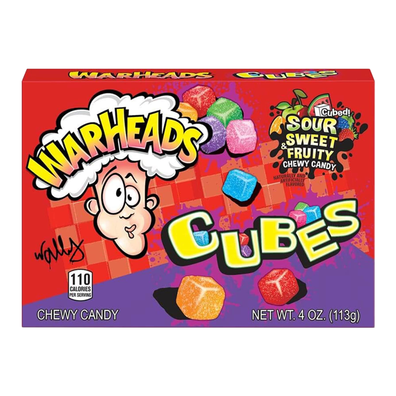 Warheads Theatre: S. Swe. & Fruity Cubes - 113g x 12 Stk