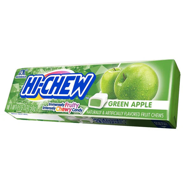 Hi-Chew Gum: Fruit Chews Green Apple - 50g x 15 Stk