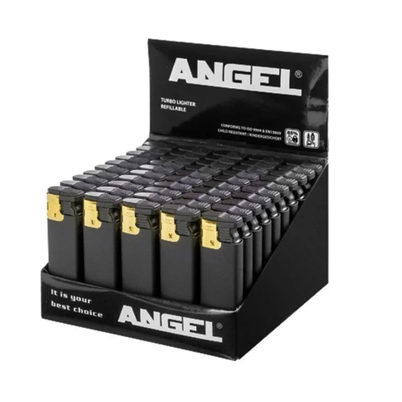 Angel Turbo Lighter: Metal Shiny Colored - 25 Stk