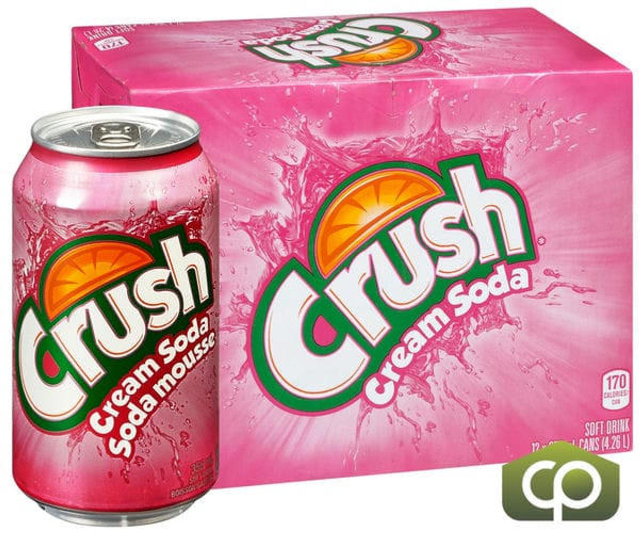 Crush Soda BOX: Cream Soda - 355ml x 12 Stk