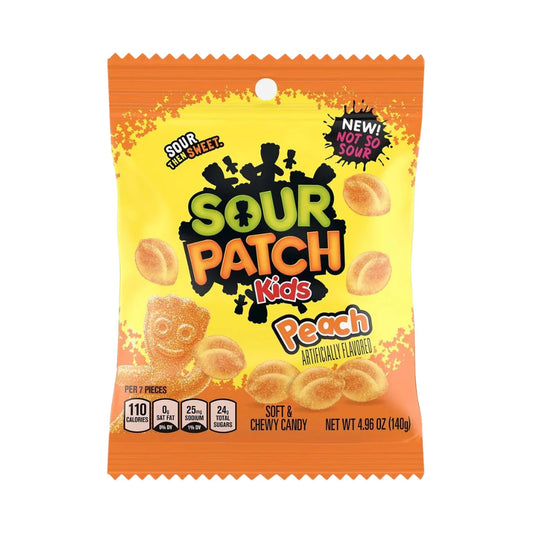 Sour Patch Bags: Peach - 101g x 12 Stk