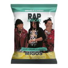 Rap Snacks Bags: Migos Sour Crem - 71g x 12 Stk