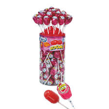 Vidal Cylinder: Zoom Lolli-pop Strawberry - 26g x 50 Stk