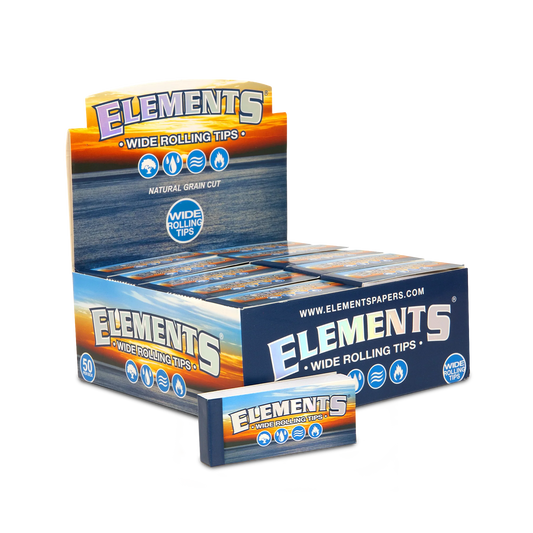 Elements Non Perforated Wide Rolling Tips - 50 Stk