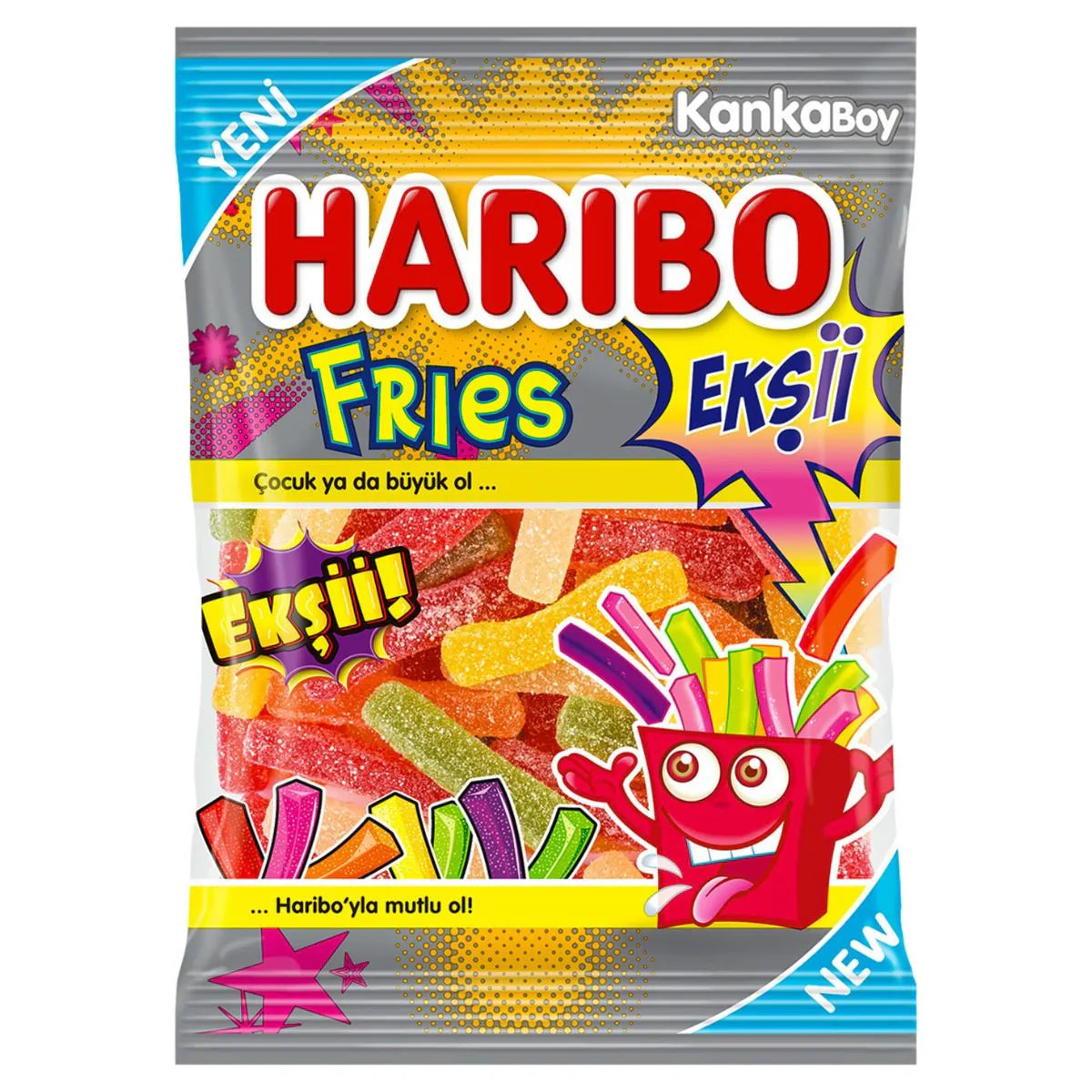 Haribo - Fries EKSII - 70g x 24 stk