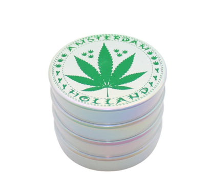 Cultimo GRINDER: METAL White Amsterdam 3-Layers - 12 Stk